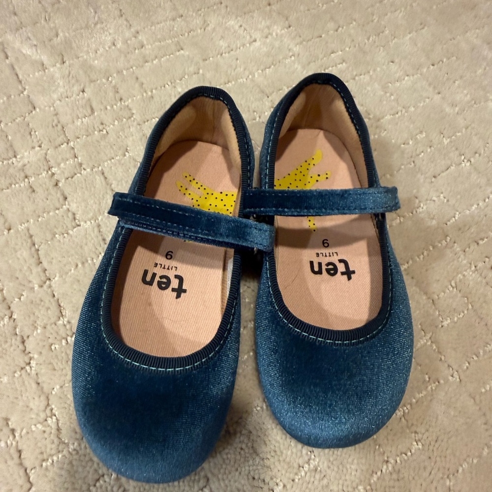 Len Kids Navy Mary Jane Dress Shoes